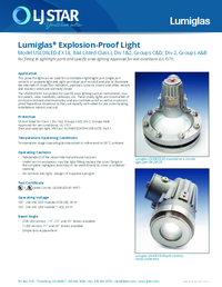 Thumbnail of document Data Sheet - Lumiglas USL08EX-LED